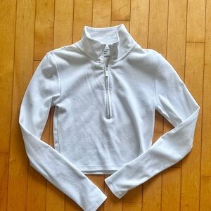 Half Zip Cropped Longsleeve